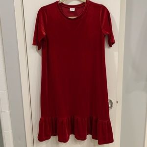 Dress with short sleeves